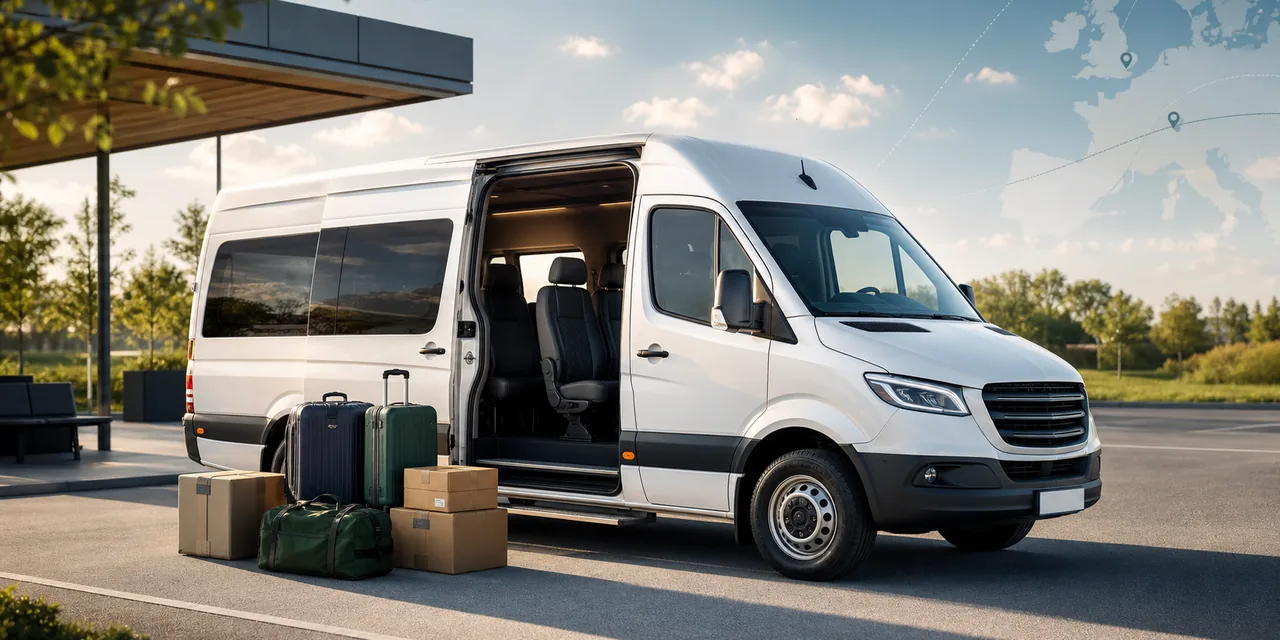 Bus busy-travel.pl przygotowany do przewozu pasażerów, bagażu i paczek